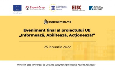 Rezultatele proiectului „Bugetul Meu”: Cetățenii din 25 localități pentru prima dată au participat în mod direct la bugetarea pentru proiecte de dezvoltare locală de milioane de lei