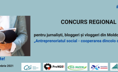 CONCURS REGIONAL pentru jurnaliști, bloggeri și vloggeri
