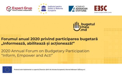 Primul Forum Anual pentru bugetare participativă: oportunități și priorități pentru o mai bună eficiență și transparență bugetară la nivel central și local