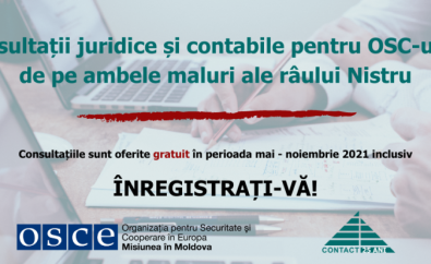 Consultații juridice și contabile gratuite pentru OSC-urile de pe ambele maluri ale râului Nistru