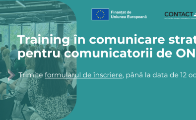 Ești comunicator/comunicatoare ONG? Atunci acest training e pentru tine!